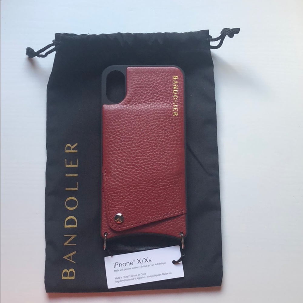 NWT Bandolier IPhone X/Xs CASE ONLY- Crimson (Red)